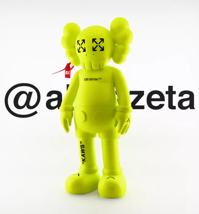 Kaws Off White Companion 2 for Print 3D print model_3