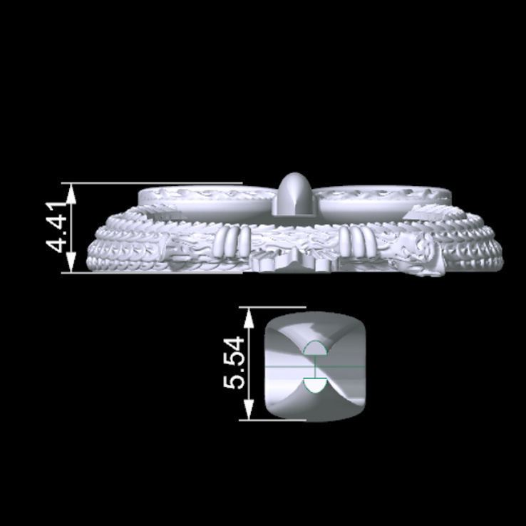 Owl Pendant 3D print model_5