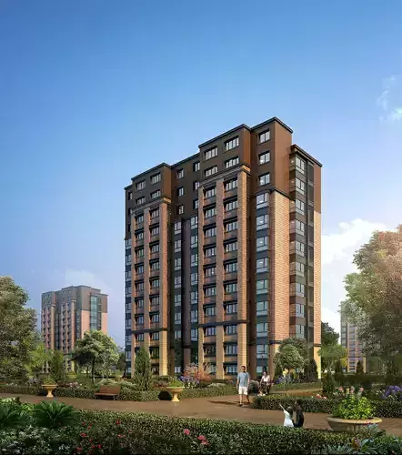 3Dmax fashion city commercial square building 213