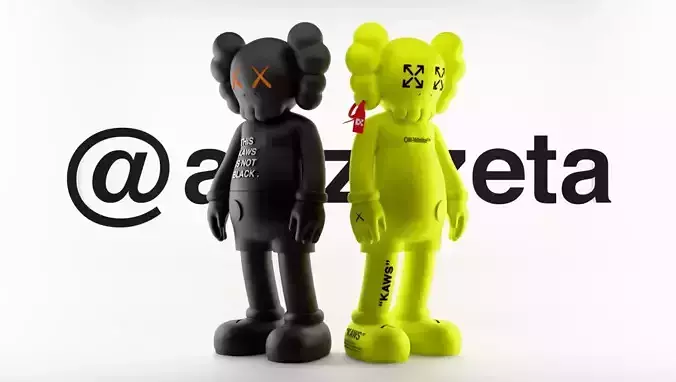 Kaws Off White Companion 1st Bundle 2 Styles for Print