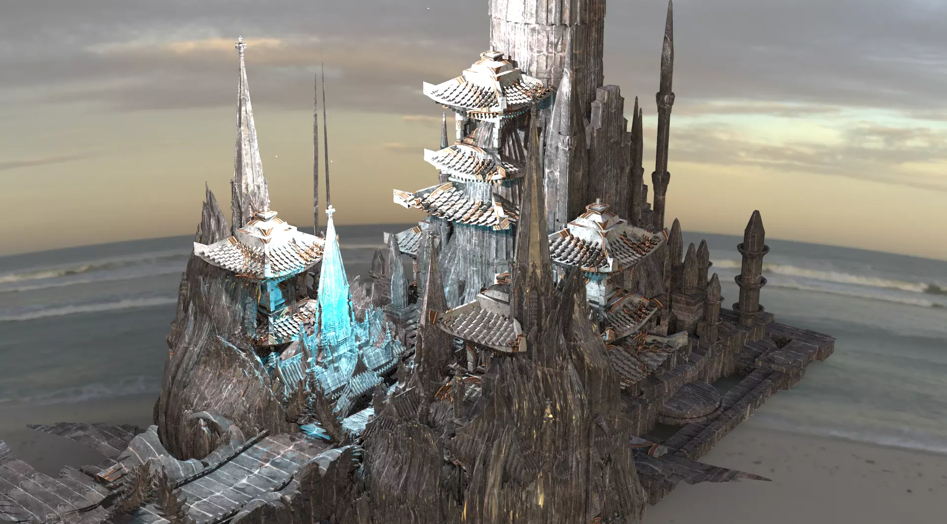 KOTENGU Fortress Mountain 3D model_0