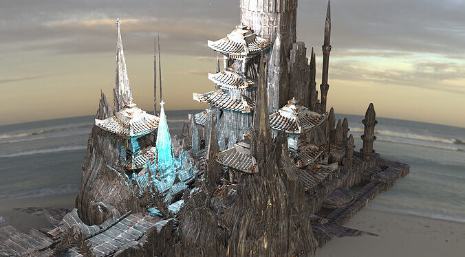 KOTENGU Fortress Mountain 3D model