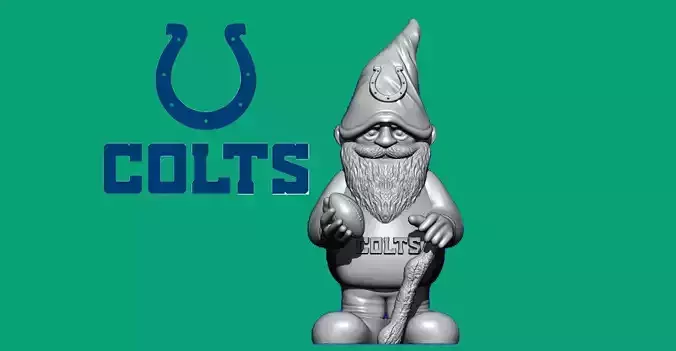 NFL INDIANAPOLIS COLTS FOOTBALL - CAVE GARDEN - 3d print  3D print model