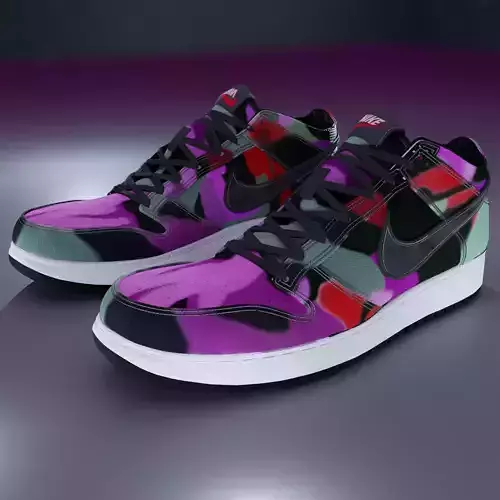 Nike Dunk Low PRM Graffiti Pink - PBR 