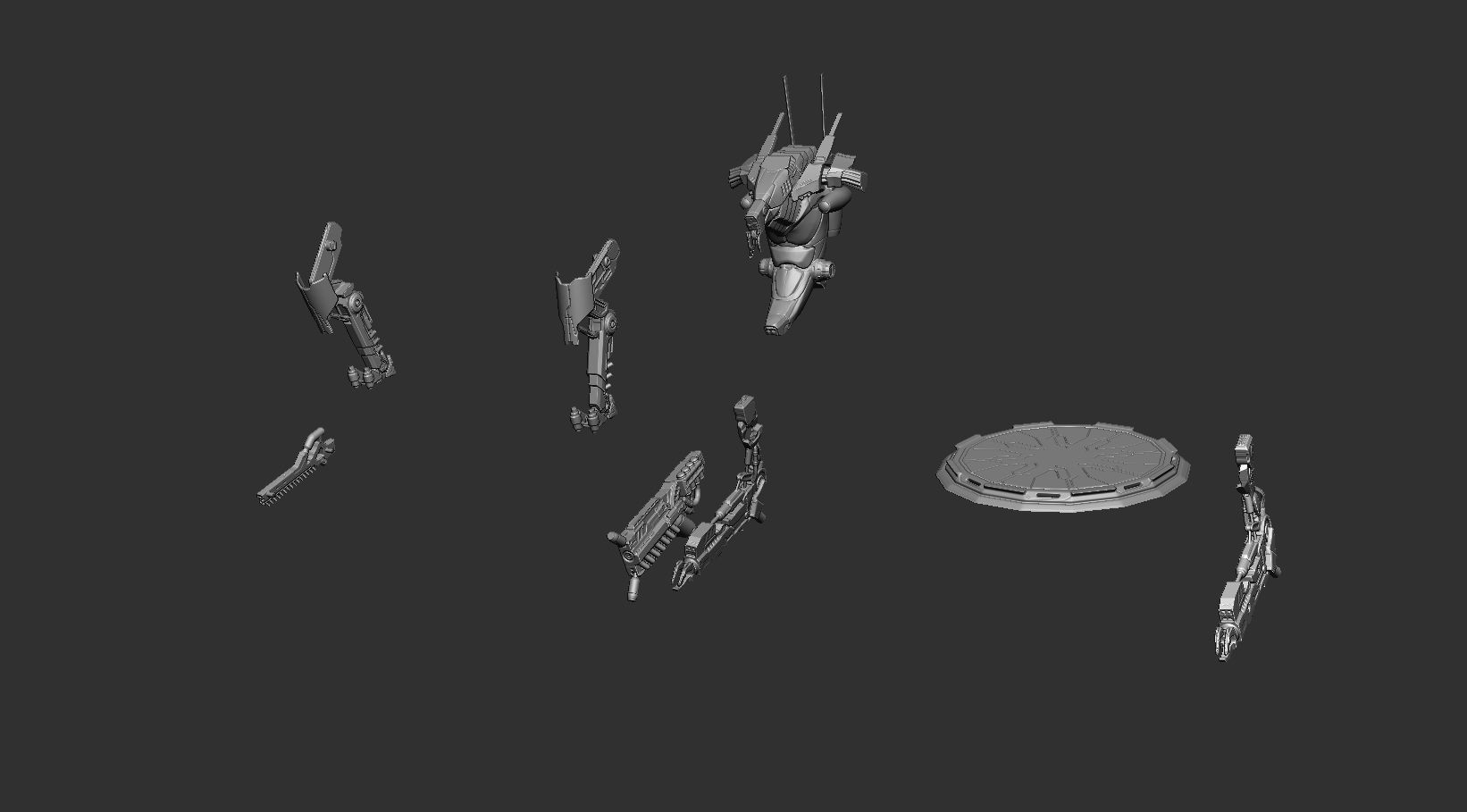 District 9-heavy mech-heavy exosuit-stl files-mech-robot 3D print model_4