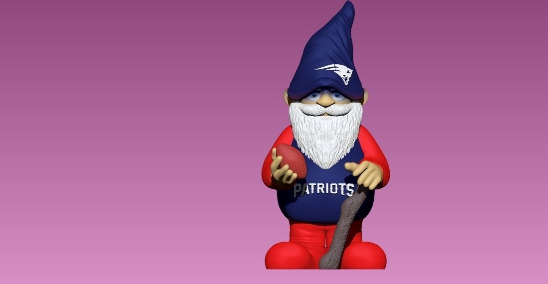 NFL NEW ENGLAND PATRIOTS FOOTBALL STATUE DECOR DWARFS - 3D PRINT 3D print model_1