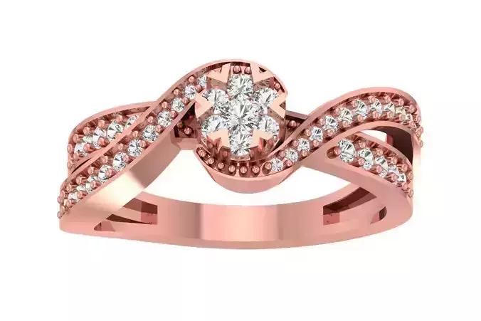 Women Split Shank Engagement Ring