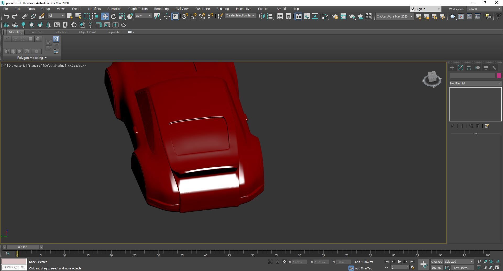 Porsche 911 simplified decorative model ver2 3D print model_9