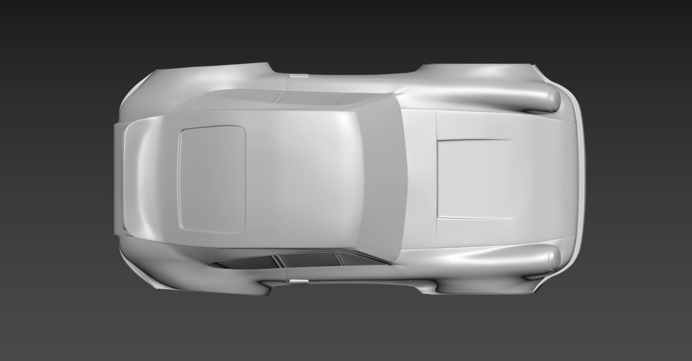 Porsche 911 simplified decorative model ver2 3D print model_6