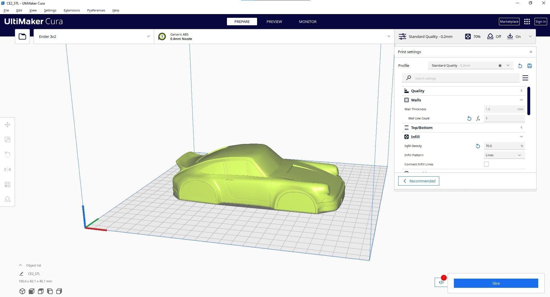 Porsche 911 simplified decorative model ver2 3D print model_2