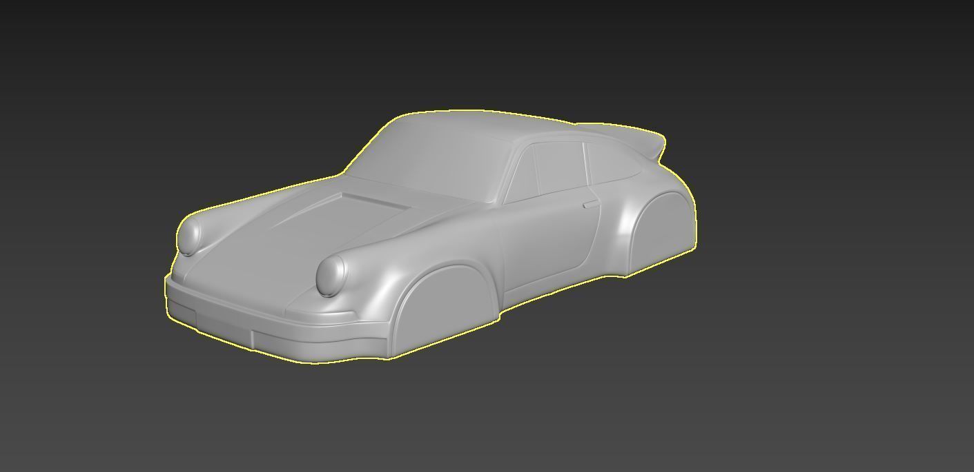 Porsche 911 simplified decorative model ver2 3D print model_1
