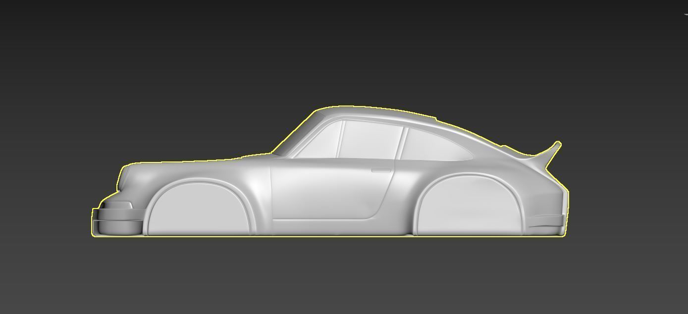 Porsche 911 simplified decorative model ver2 3D print model_3