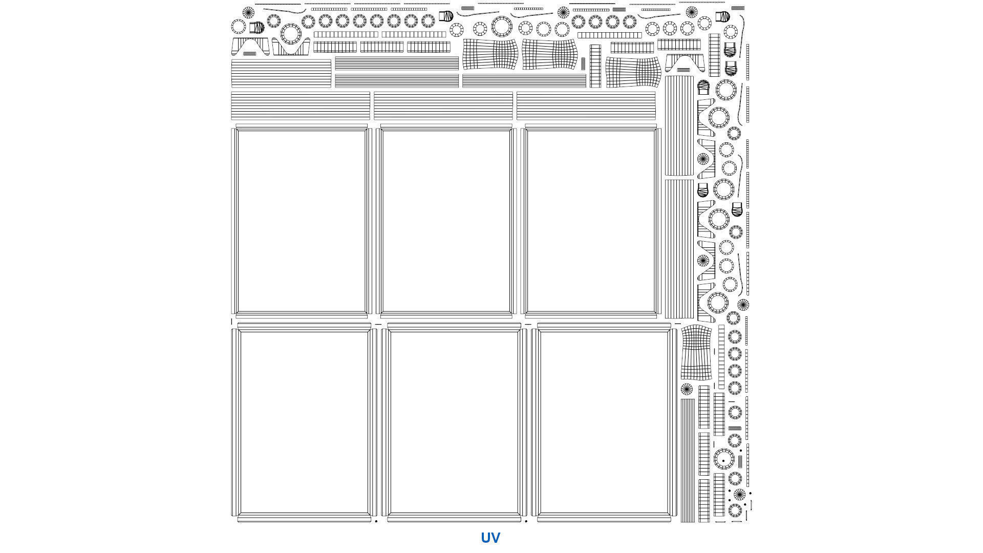 Medical Supply Cart 2B Low-poly 3D model_7