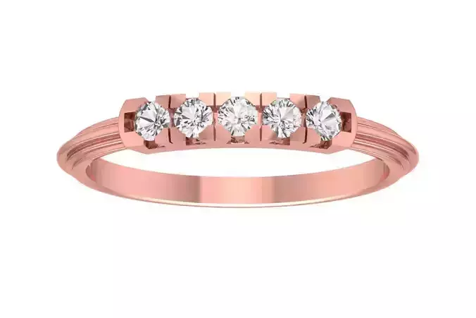 Women Five Stone Engagement Ring
