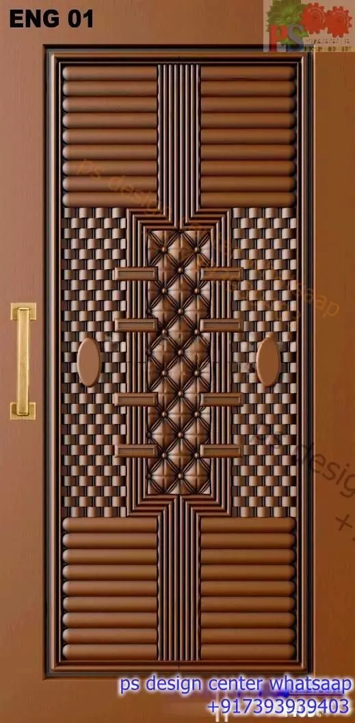 WOOD DOOR DESIGN CNC MODEL 2024 3D model_0