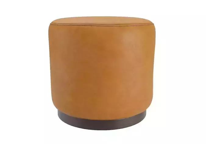 Crate and Barrel Zoey Swivel Ottoman 3D model