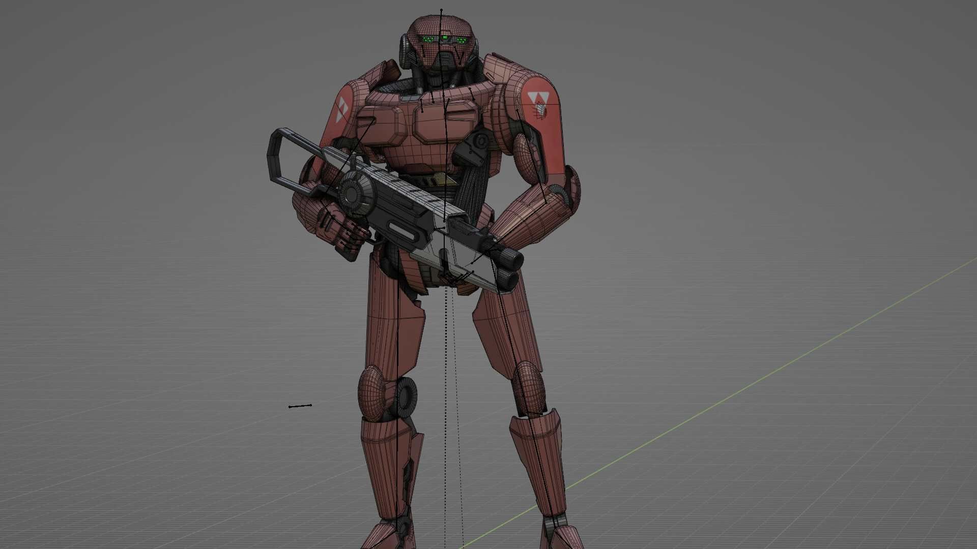 BATTLE DROID Z-8000   RIGGED 3D model_35