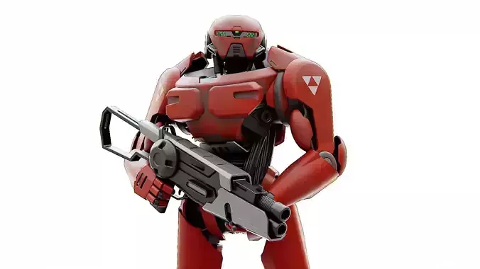 BATTLE DROID Z-8000   RIGGED 3D model