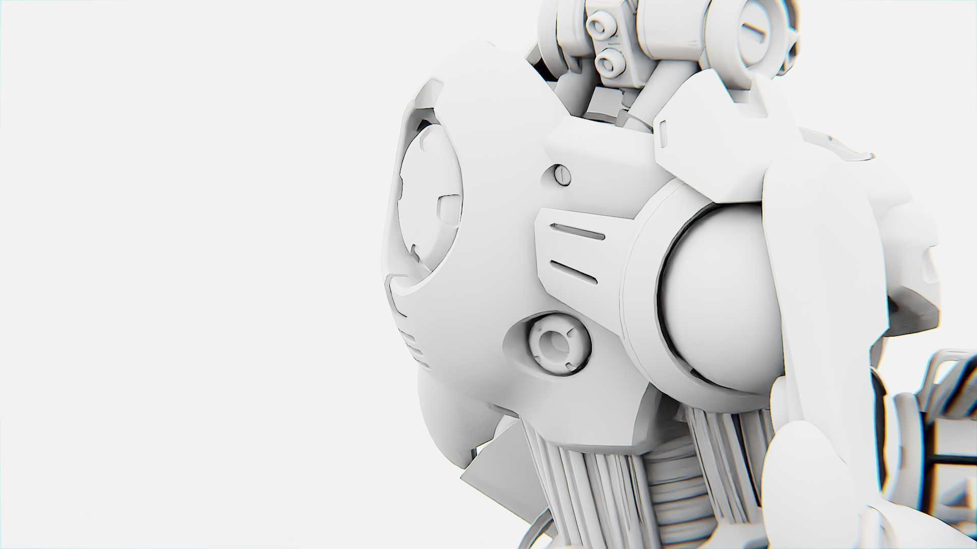 BATTLE DROID Z-8000   RIGGED 3D model_34