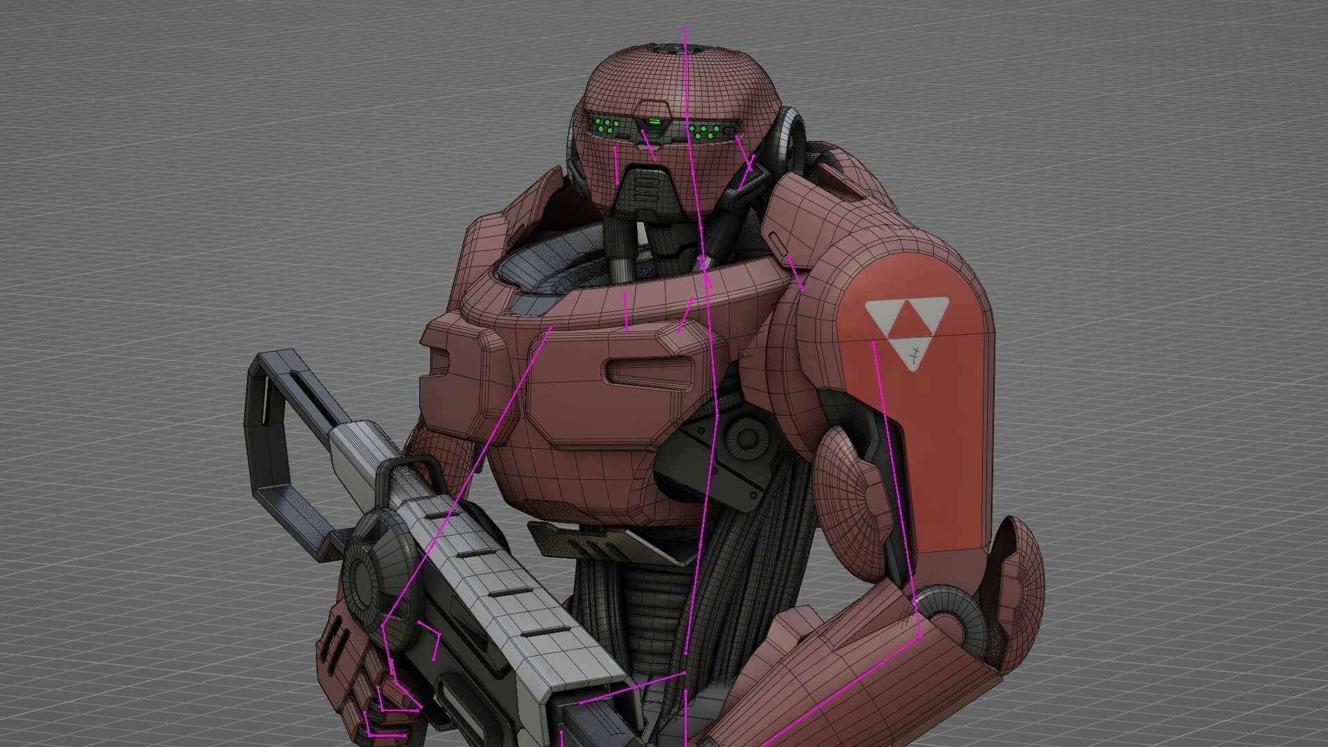 BATTLE DROID Z-8000   RIGGED 3D model_36