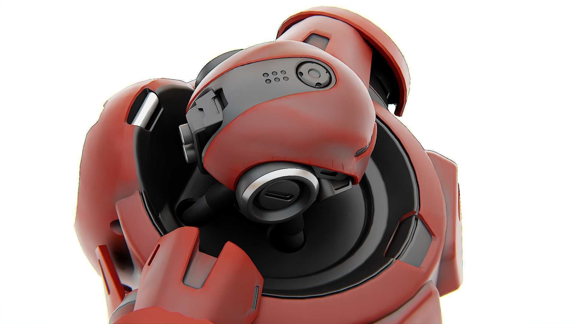 BATTLE DROID Z-8000   RIGGED 3D model_29