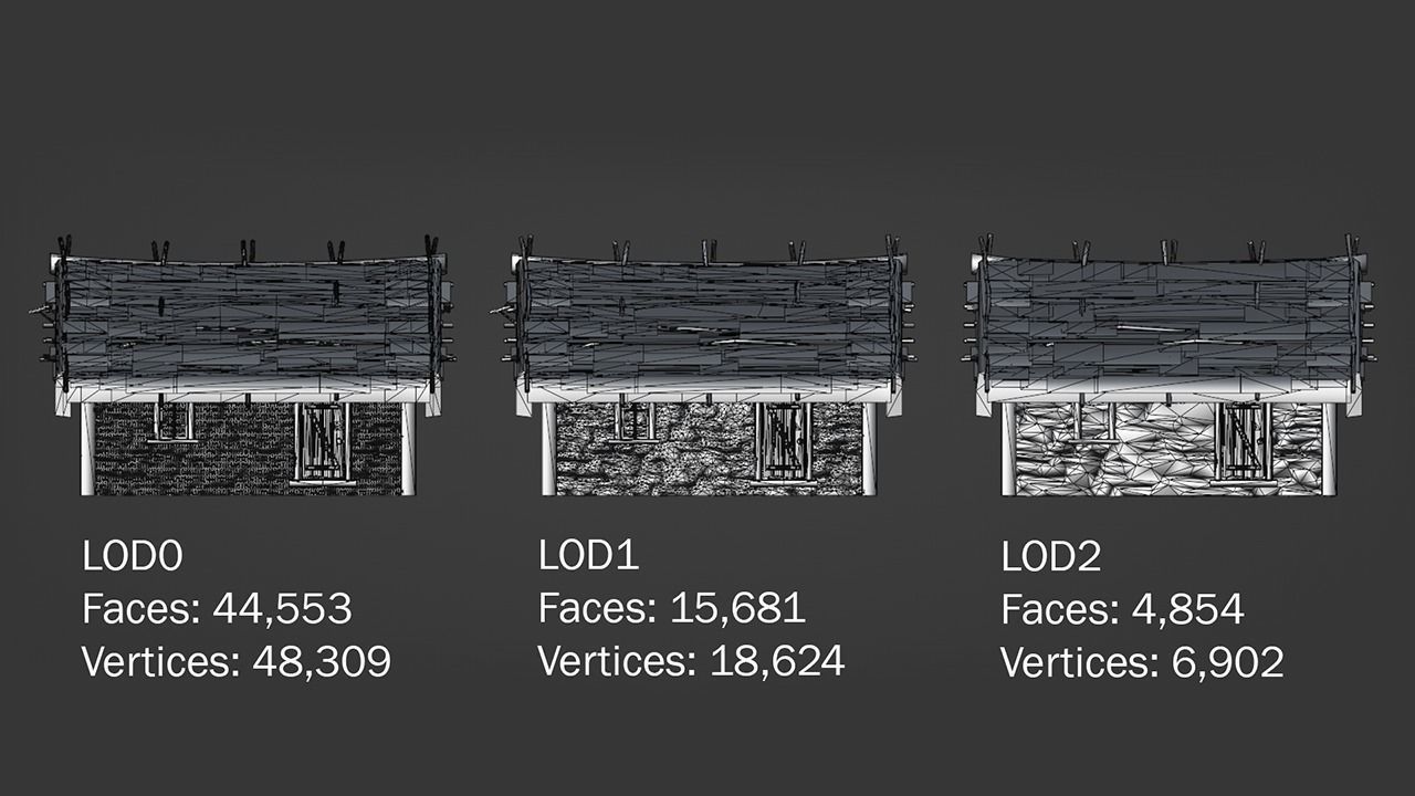 Two Realistic Medieval Houses Pack of High Quality 3D Model Collection_20