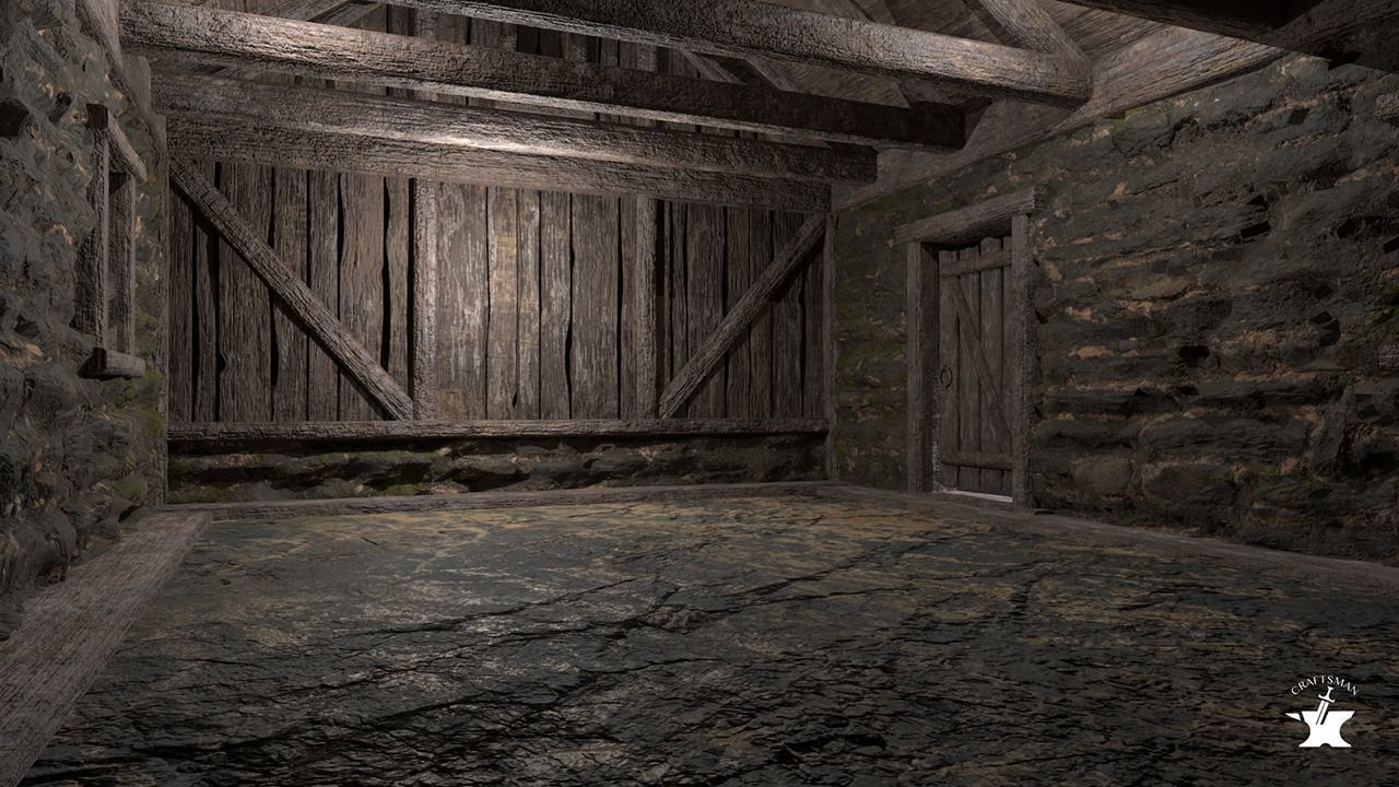 Two Realistic Medieval Houses Pack of High Quality 3D Model Collection_19