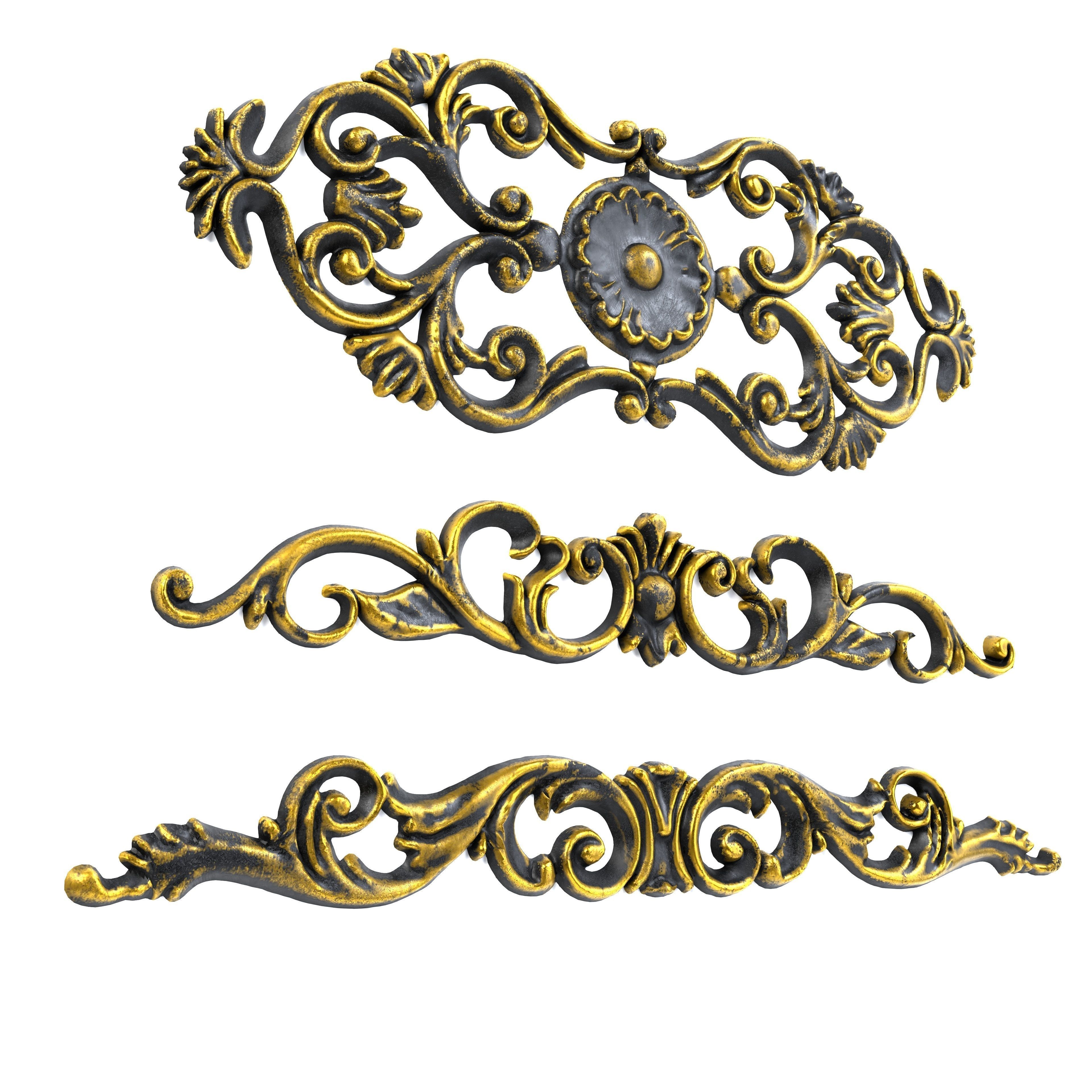 3 Low-Poly Ornament Vol 10-1 Low-poly 3D model_6