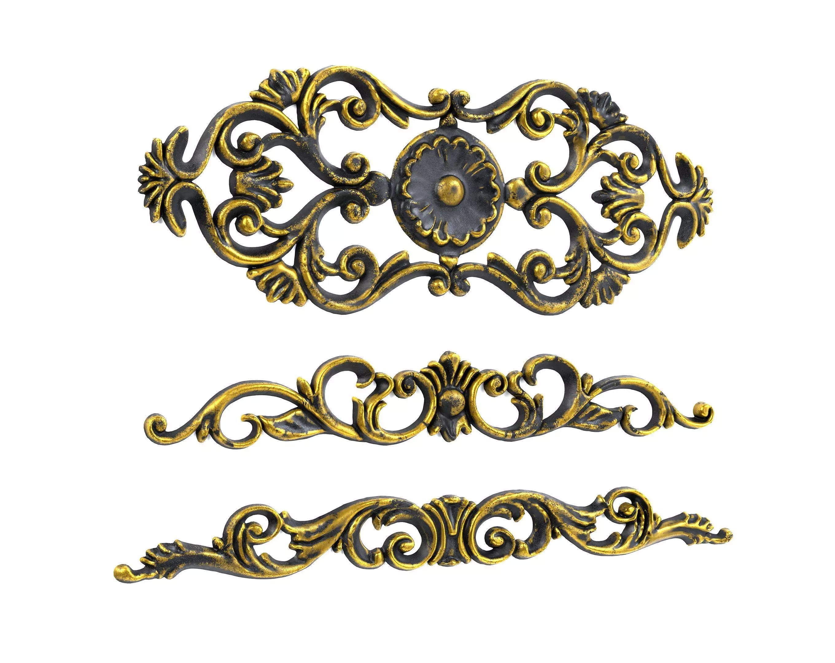 3 Low-Poly Ornament Vol 10-1 Low-poly 3D model_0