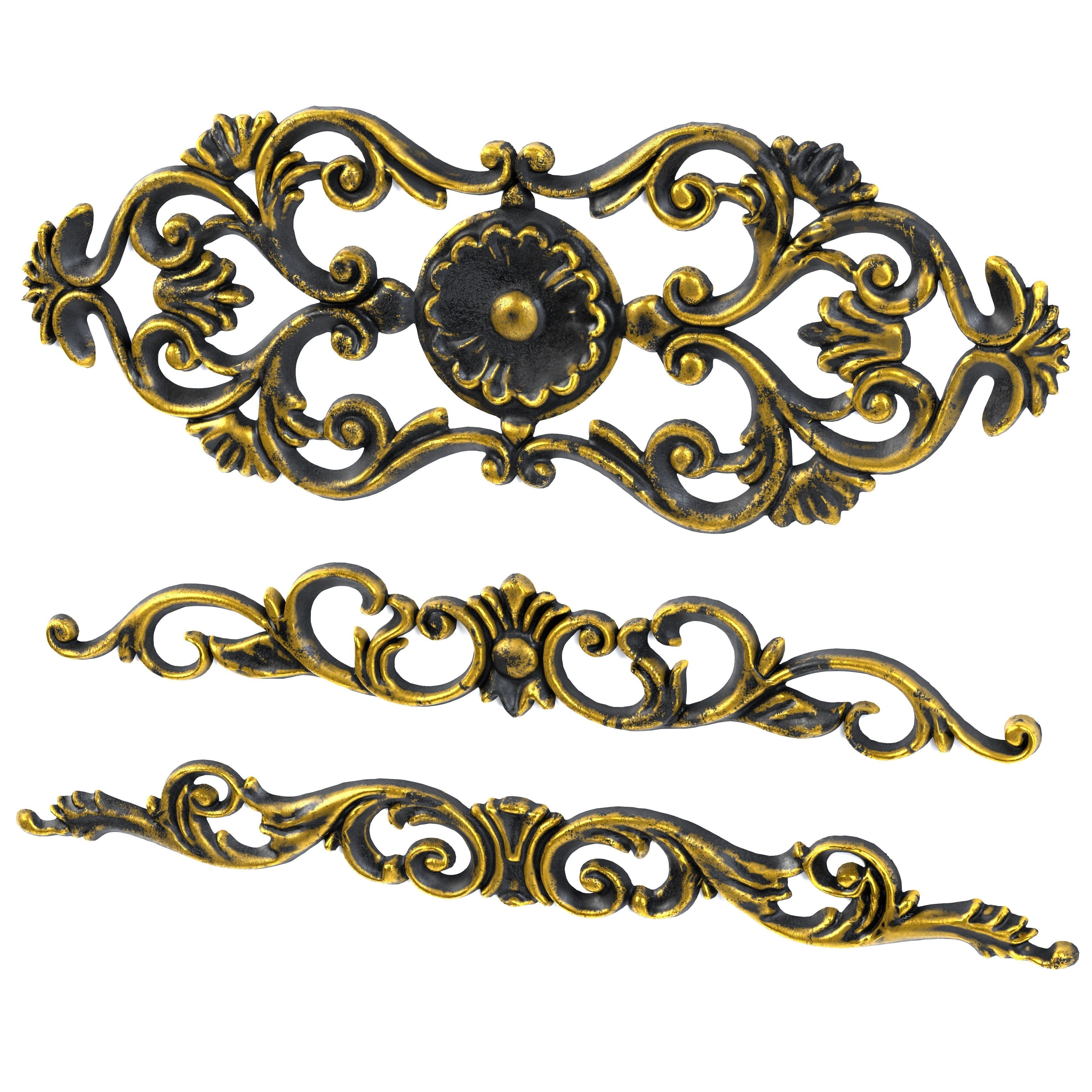 3 Low-Poly Ornament Vol 10-1 Low-poly 3D model_4