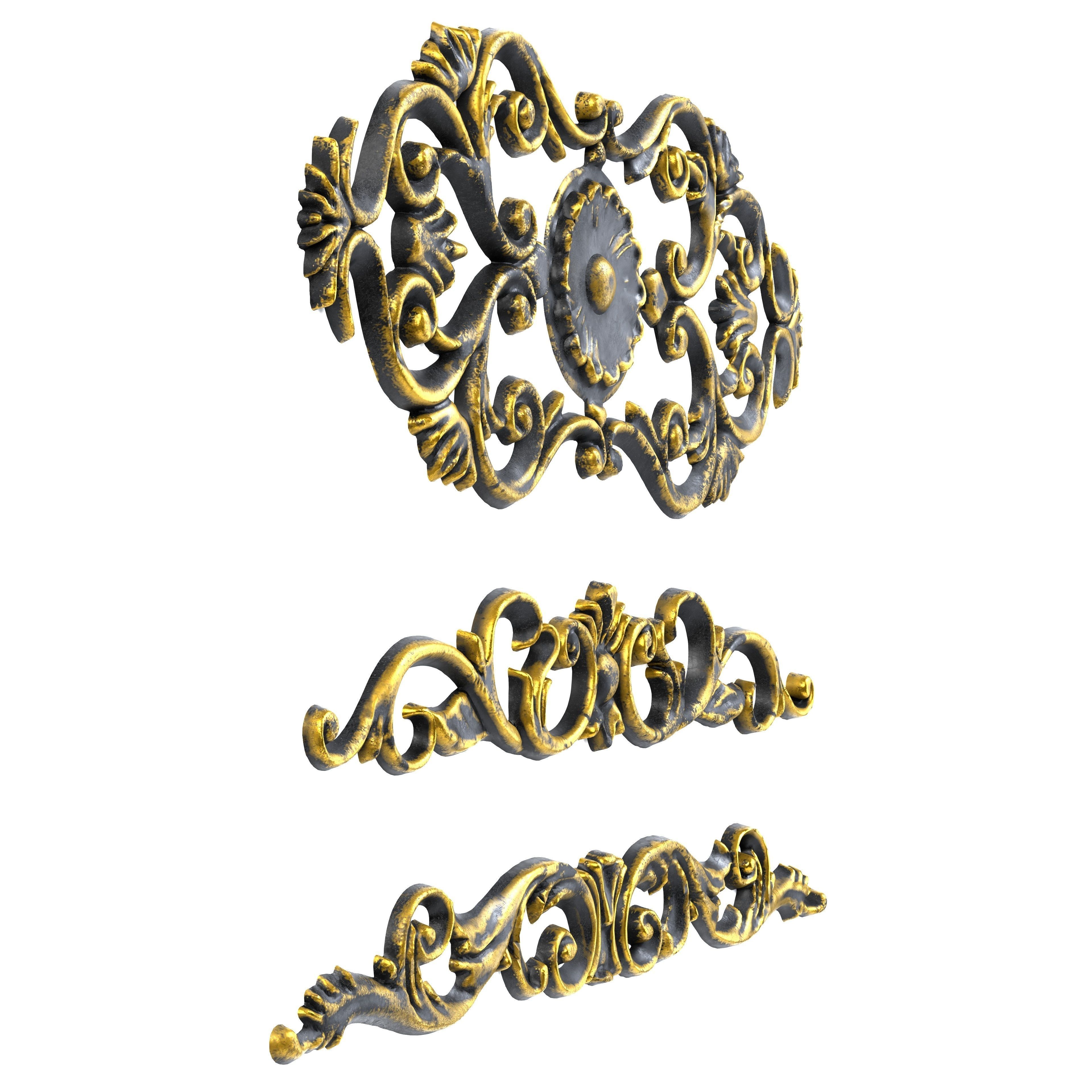 3 Low-Poly Ornament Vol 10-1 Low-poly 3D model_5