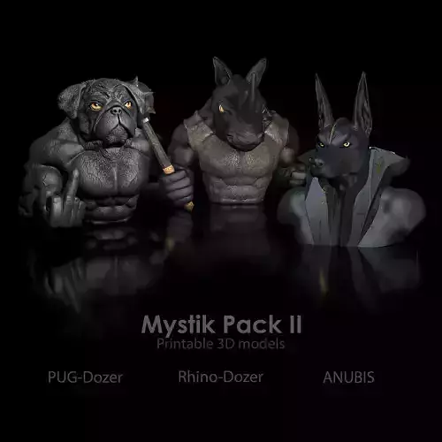 3-Pack- 30 Percent- Mystic - Anubis  Franzbulldogge Rhinocerus 