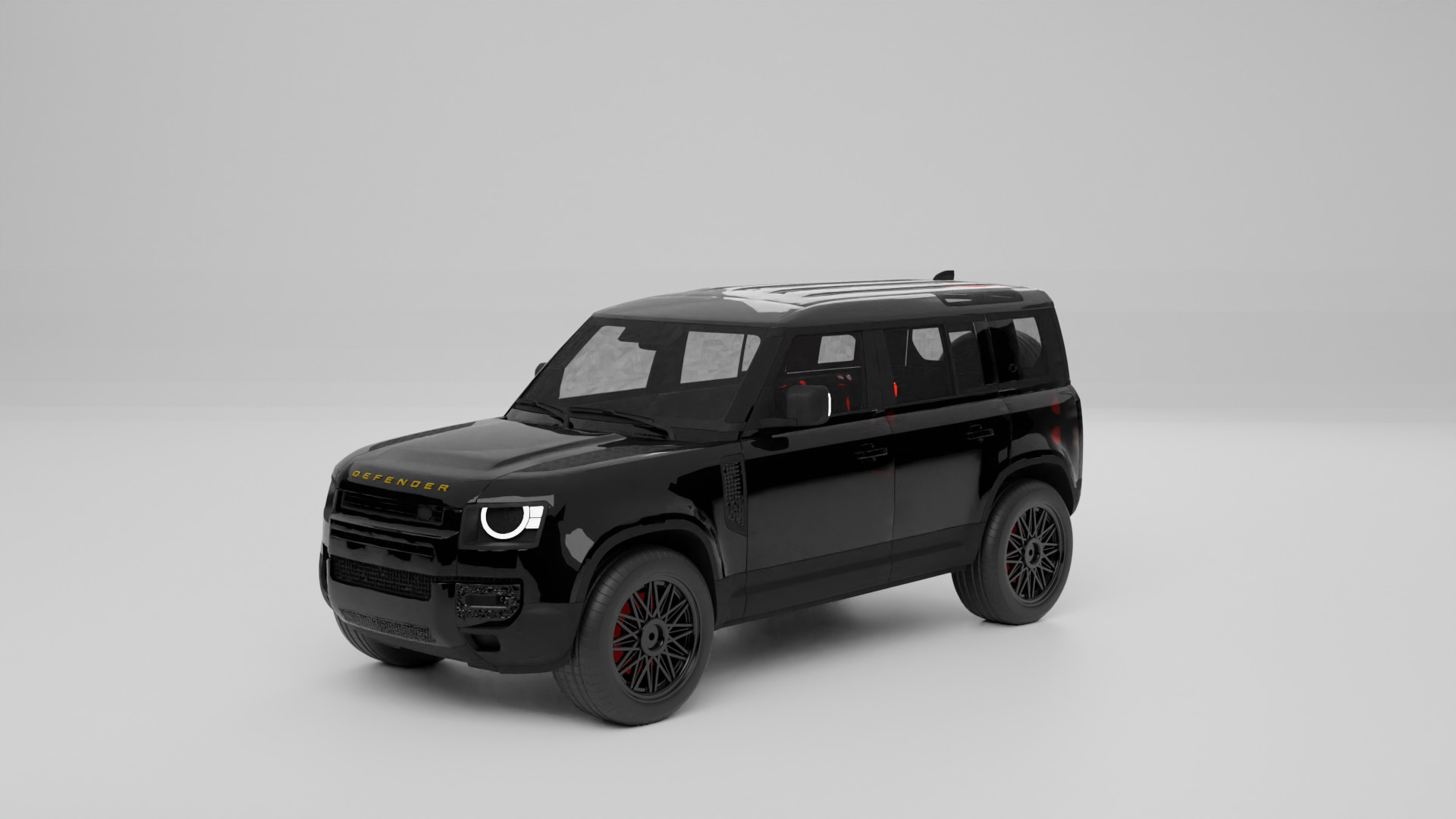 land rover defender  Low-poly 3D model_1