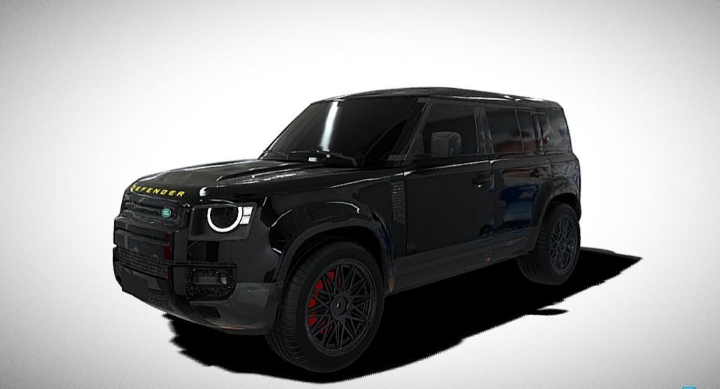 land rover defender  Low-poly 3D model_11