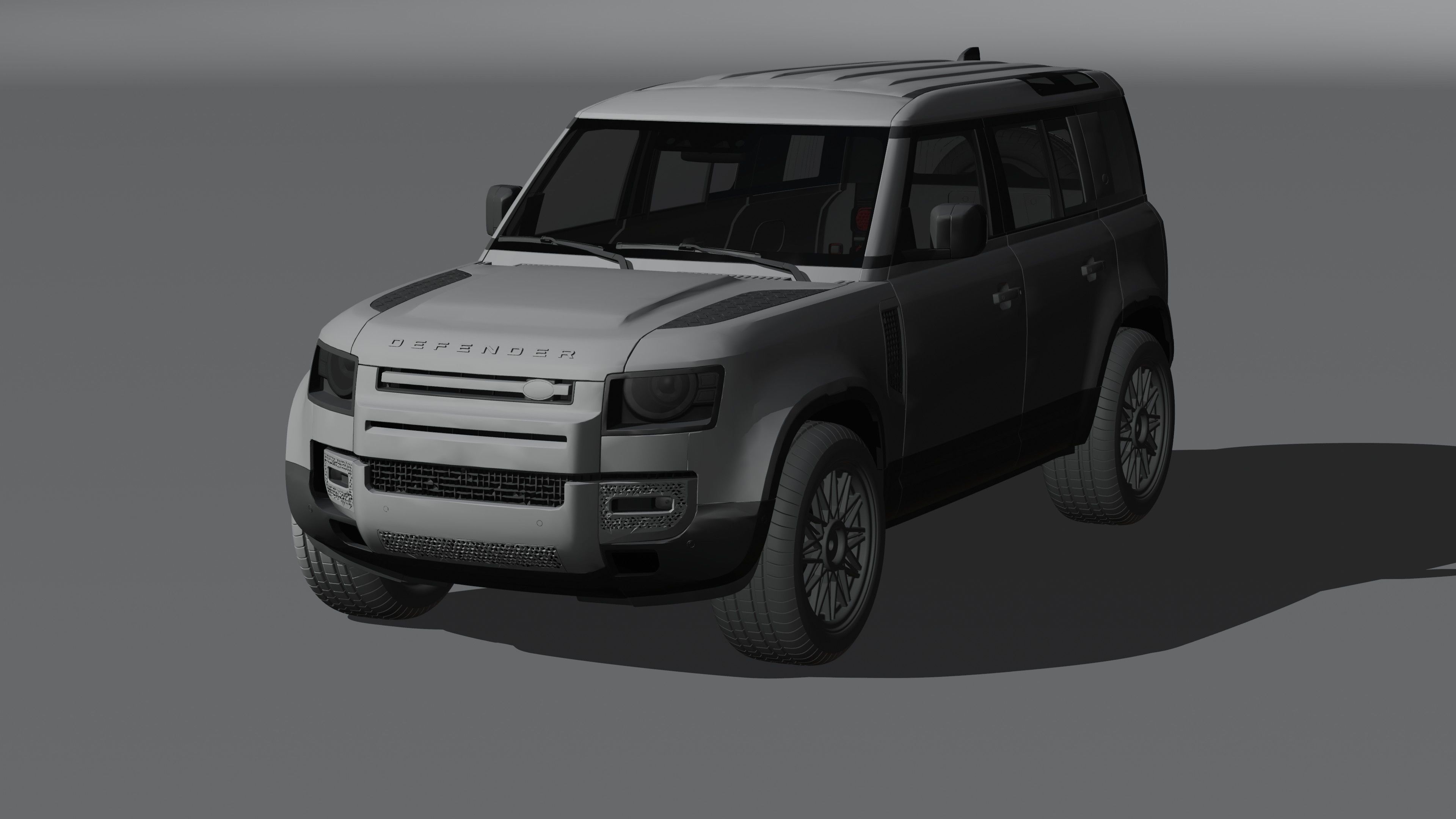 land rover defender  Low-poly 3D model_12