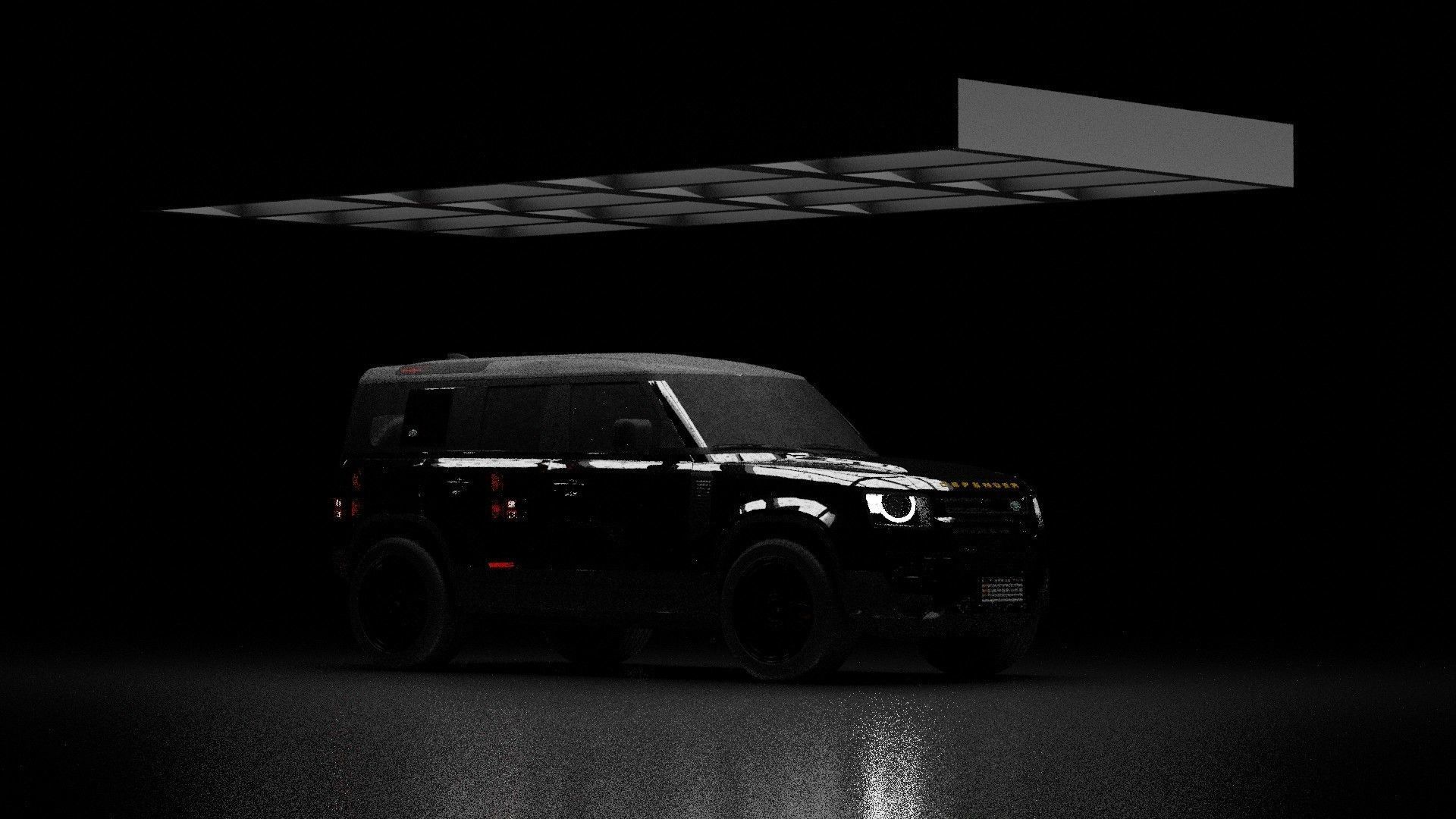 land rover defender  Low-poly 3D model_5