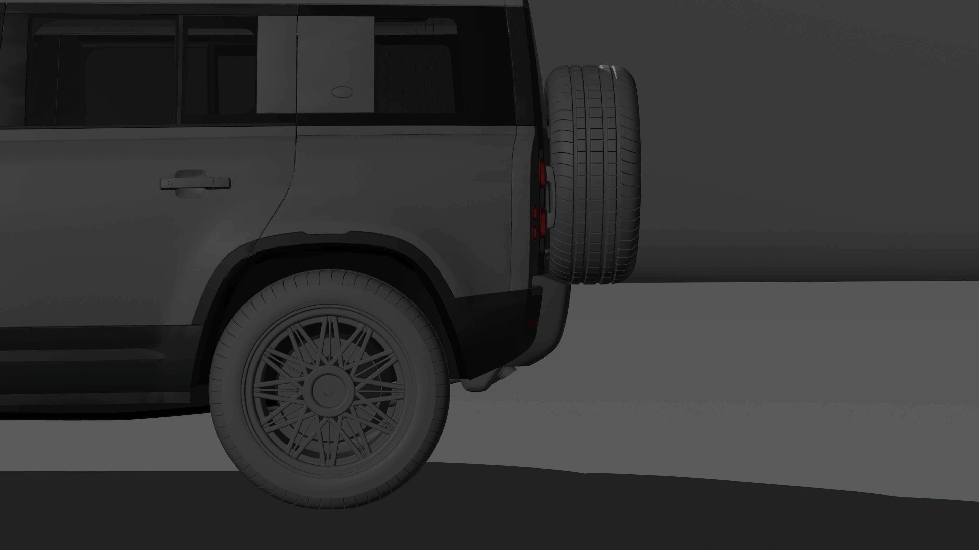 land rover defender  Low-poly 3D model_14