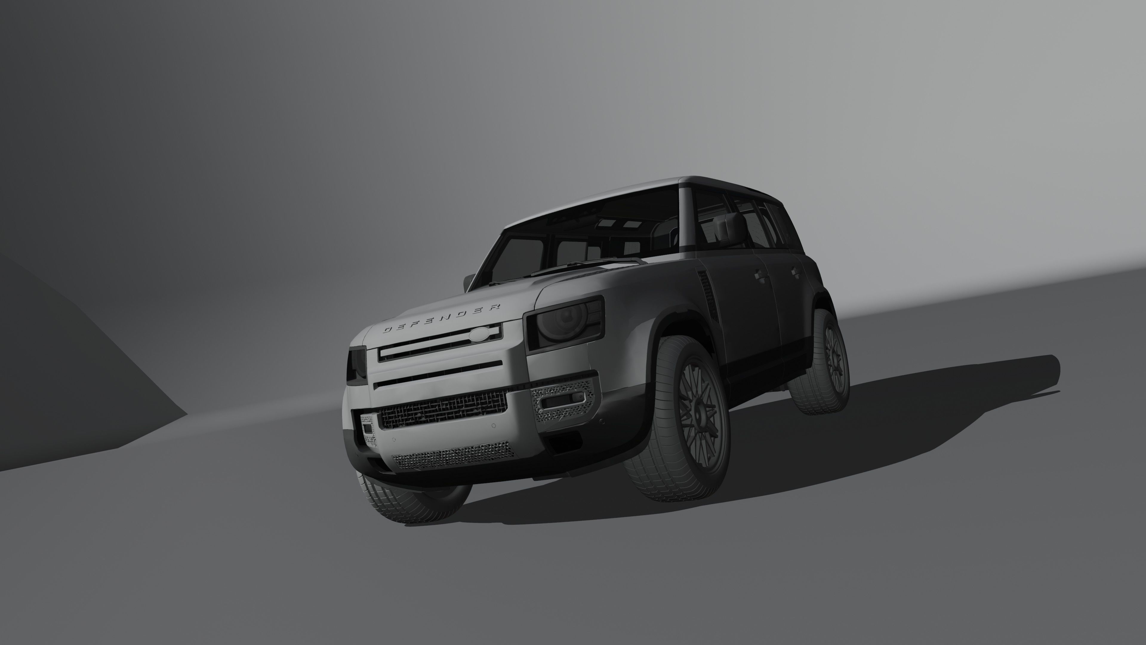 land rover defender  Low-poly 3D model_16
