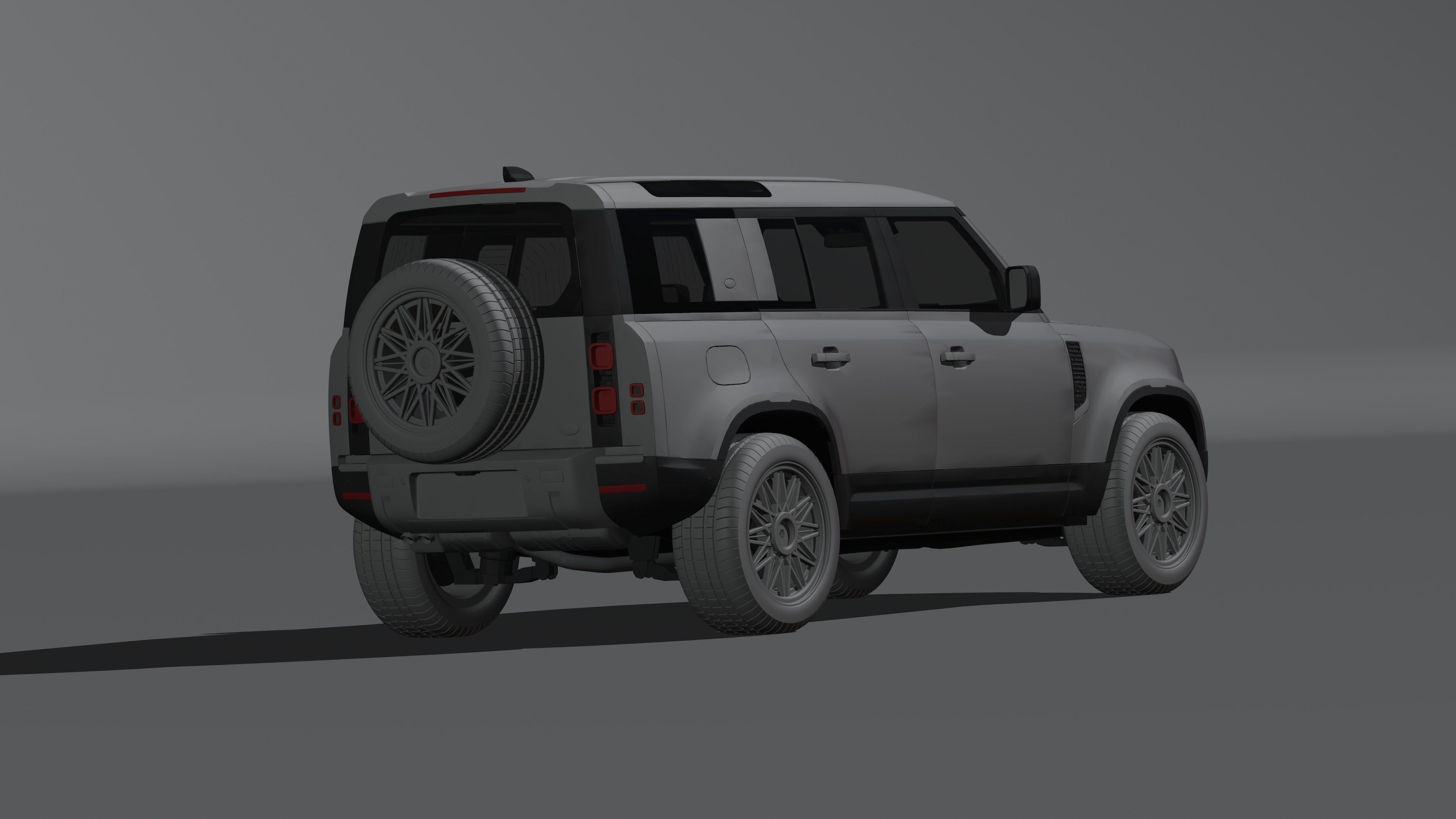 land rover defender  Low-poly 3D model_20