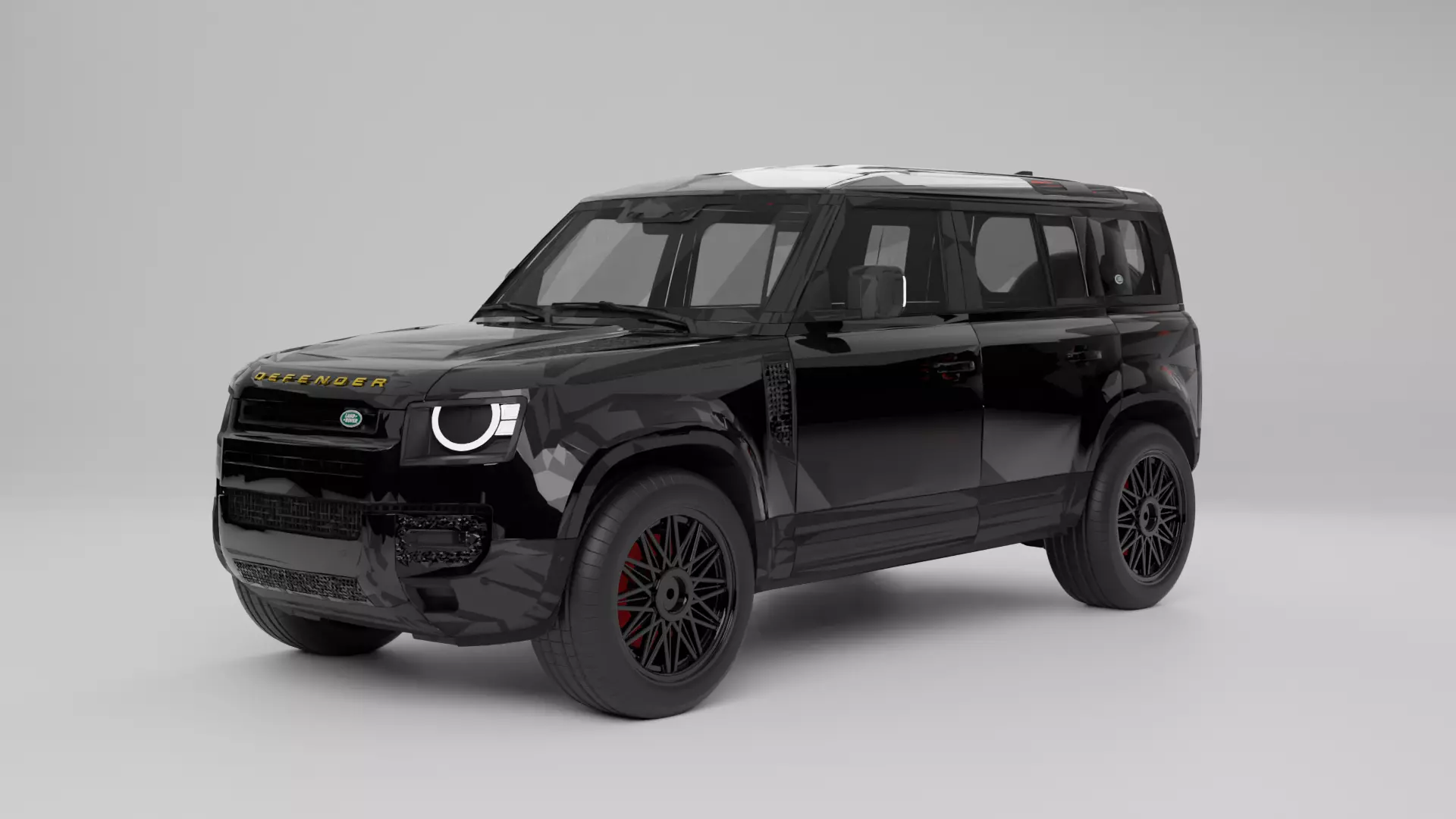 land rover defender  Low-poly 3D model_0