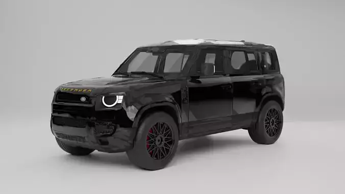 land rover defender  Low-poly 3D model