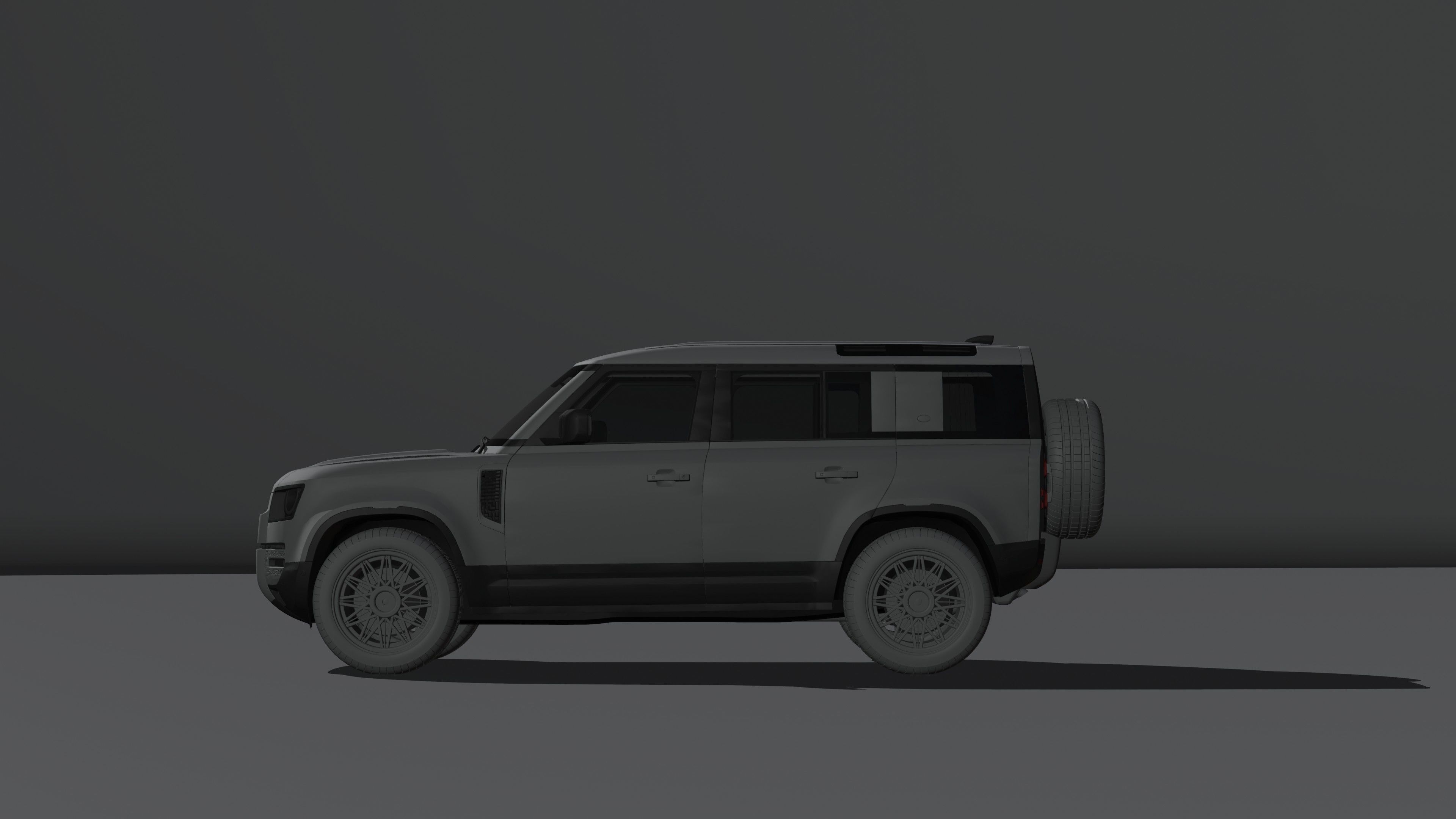 land rover defender  Low-poly 3D model_15