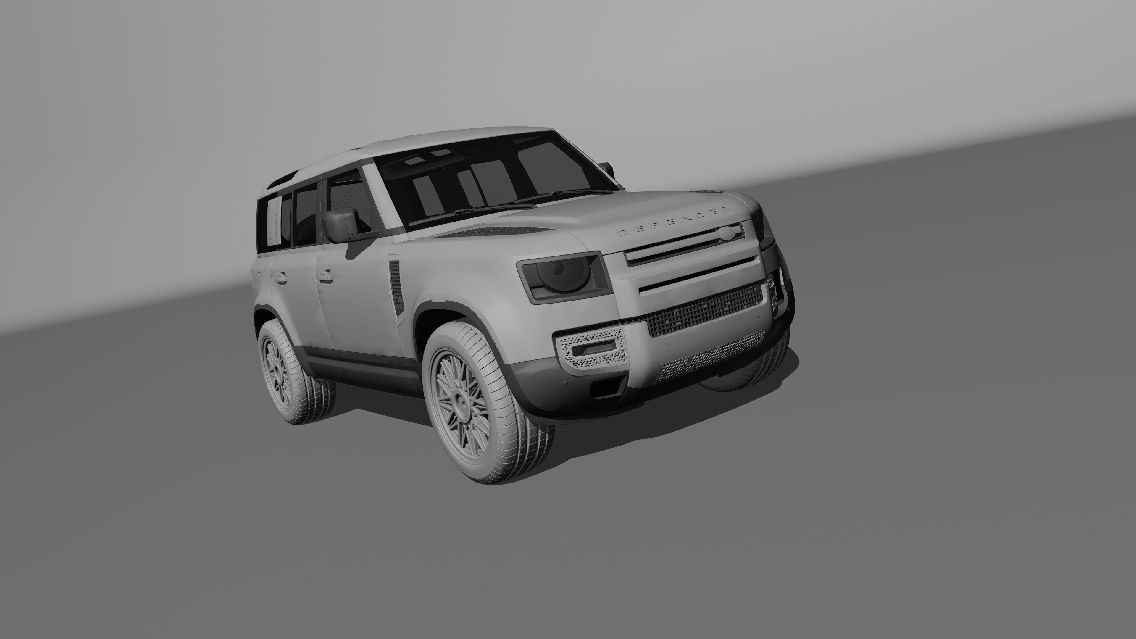 land rover defender  Low-poly 3D model_17