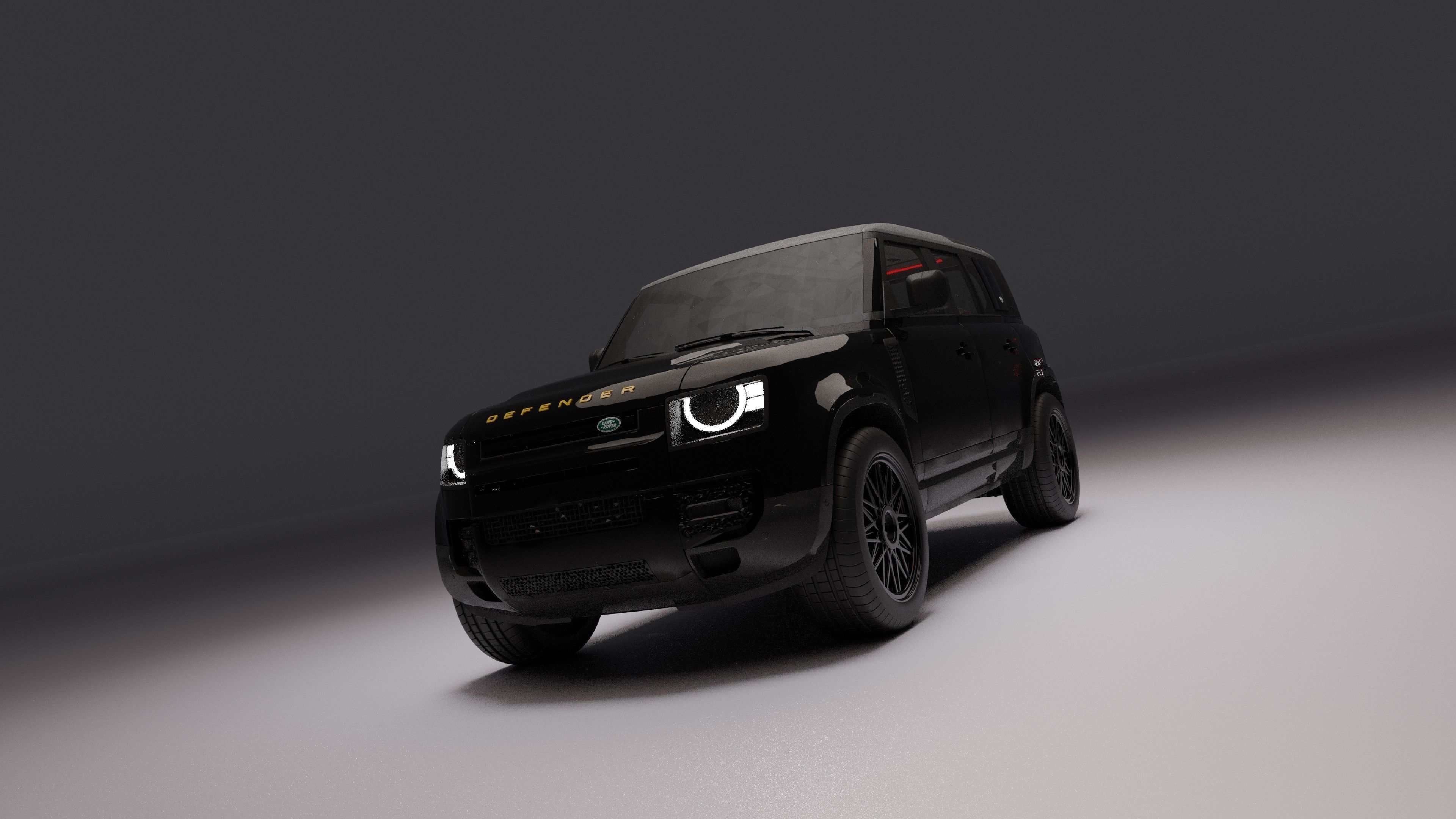 land rover defender  Low-poly 3D model_6