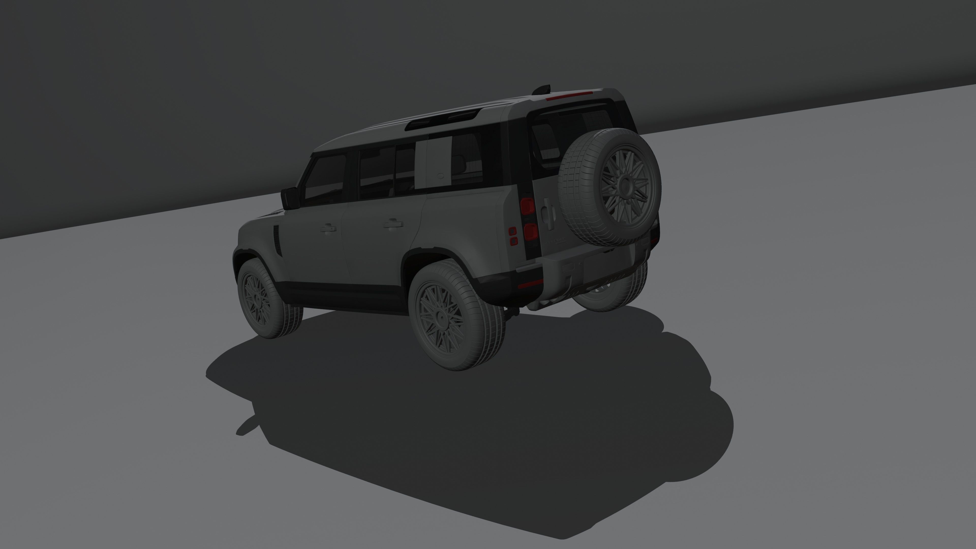 land rover defender  Low-poly 3D model_18