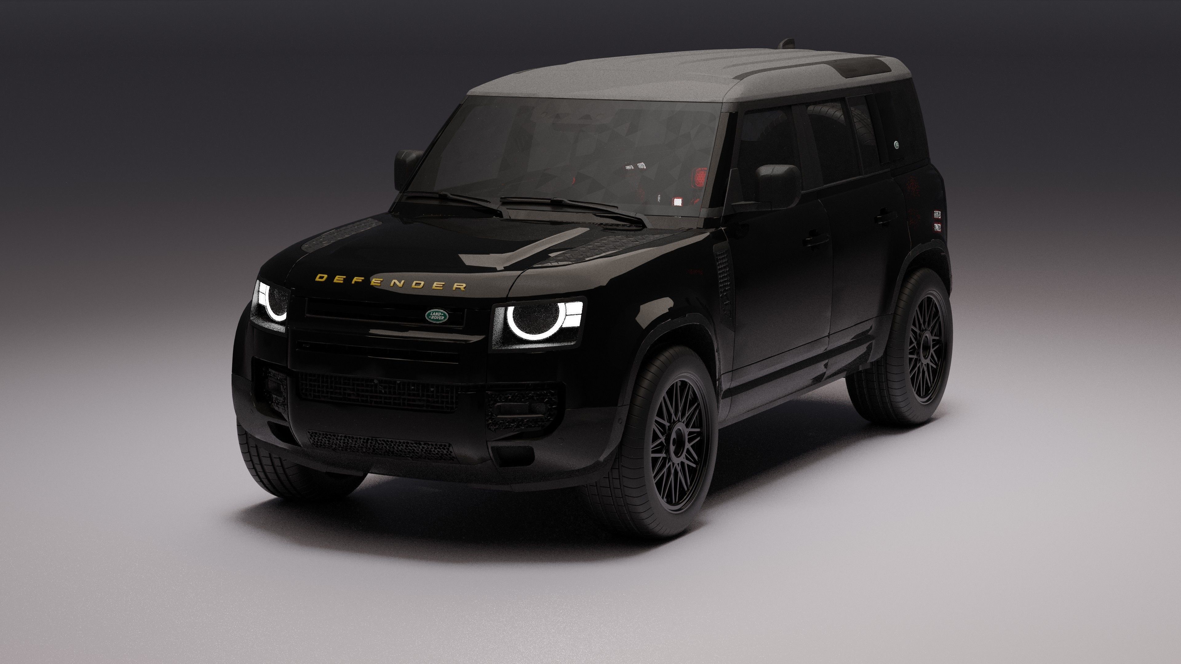 land rover defender  Low-poly 3D model_4