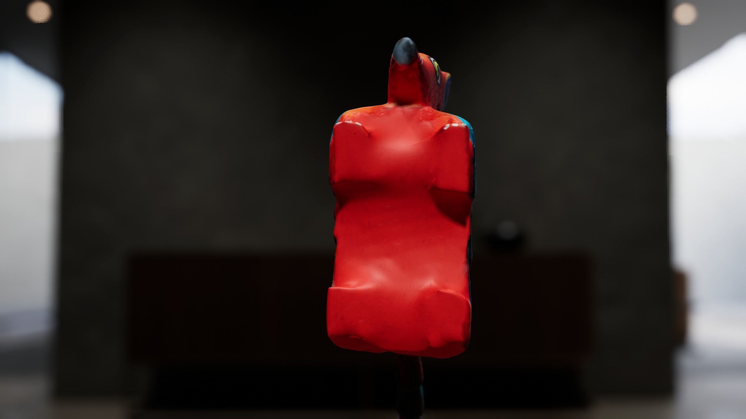 Wooden Armadillo Sculpture 3D model_5