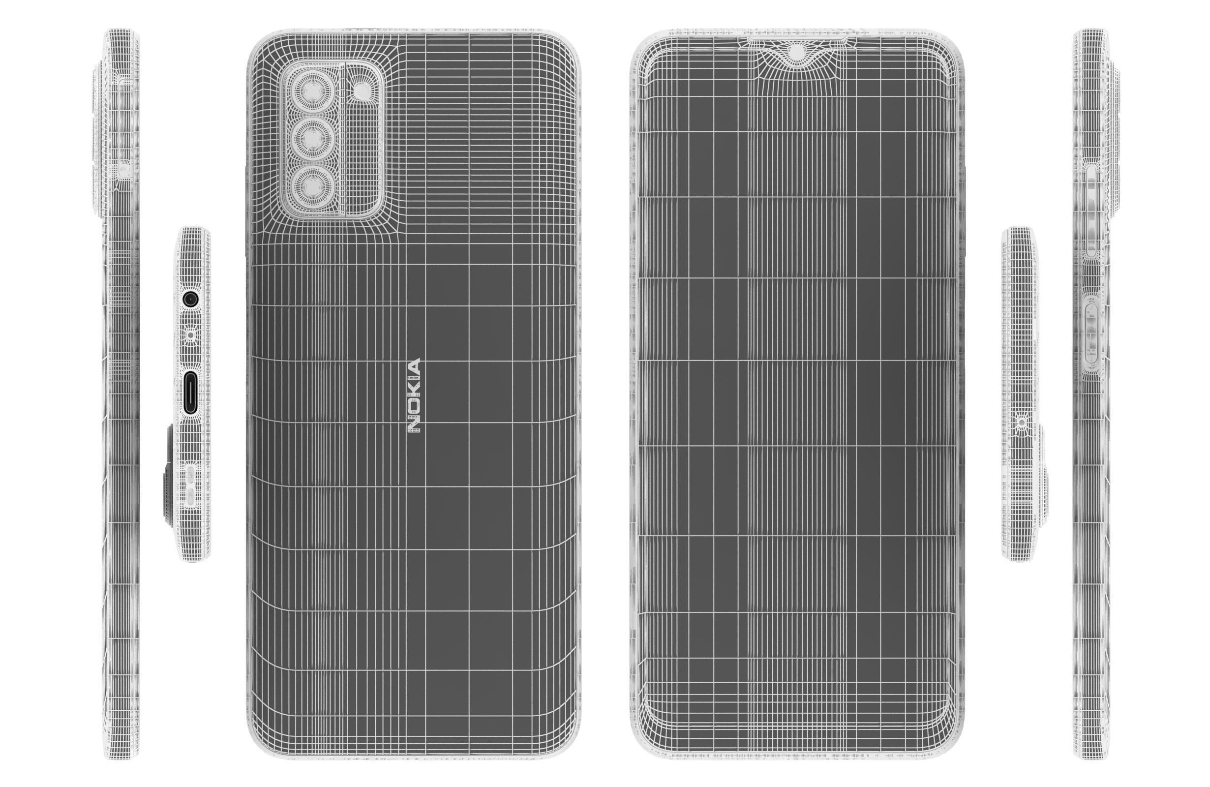 Nokia G310 5G Low-poly 3D model_17