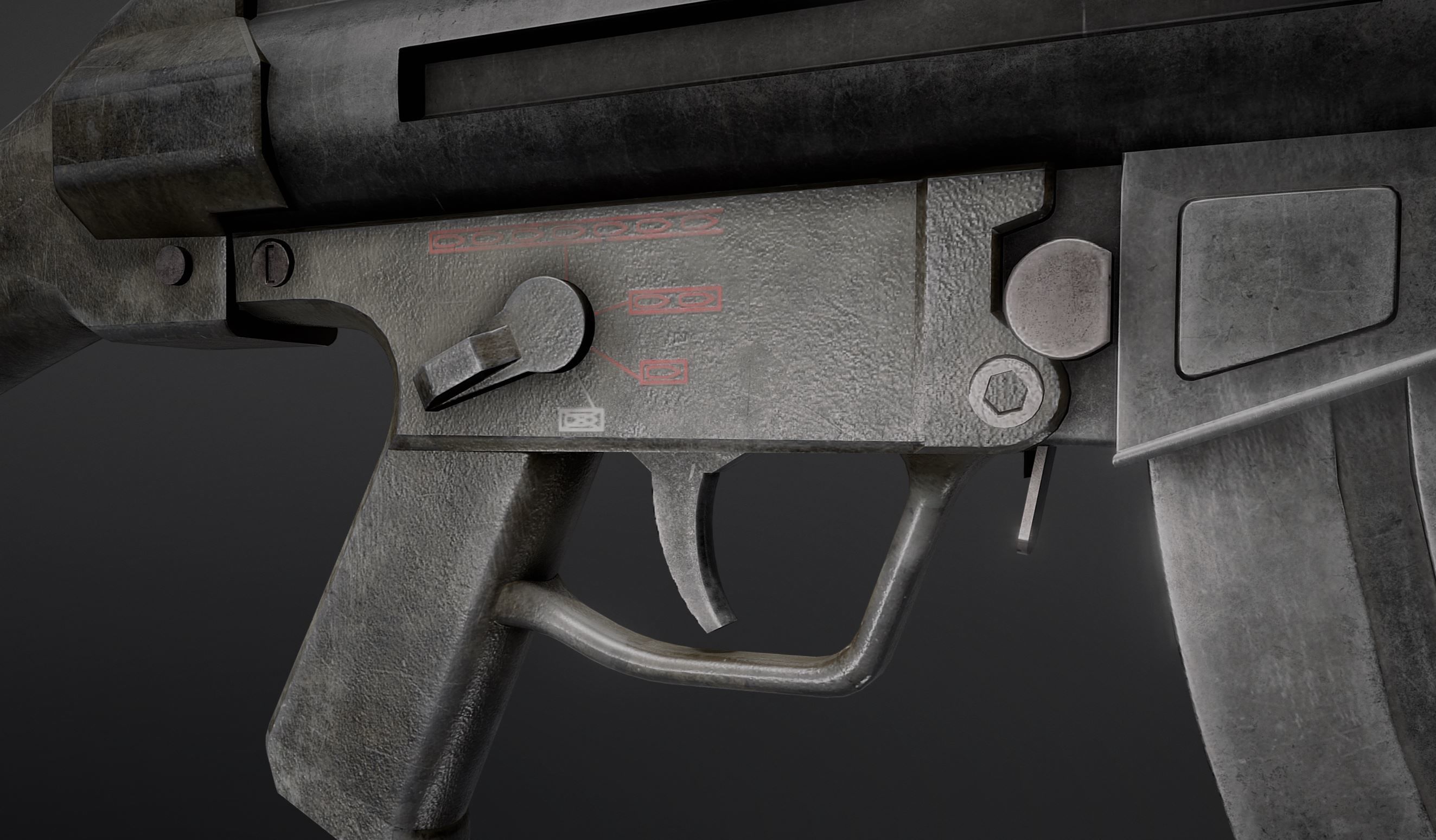 MP5 mega pack Low-poly 3D model_15