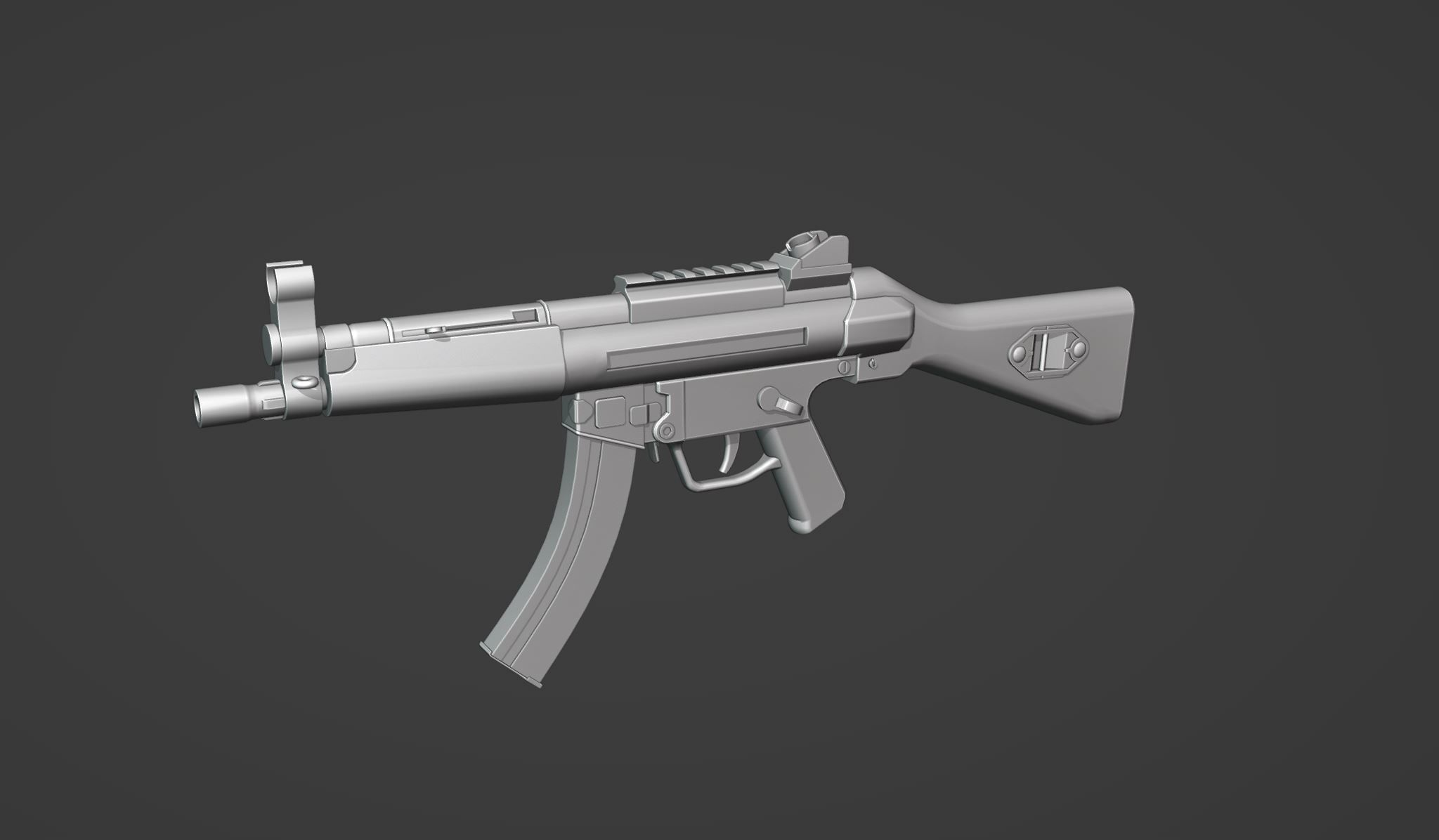MP5 mega pack Low-poly 3D model_7